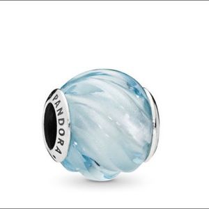 PANDORA BLUE RIPPLES CHARM